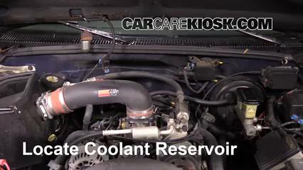 1997 Chevrolet Tahoe 5.7L V8 Refrigerante (anticongelante) Controlar nivel de líquido